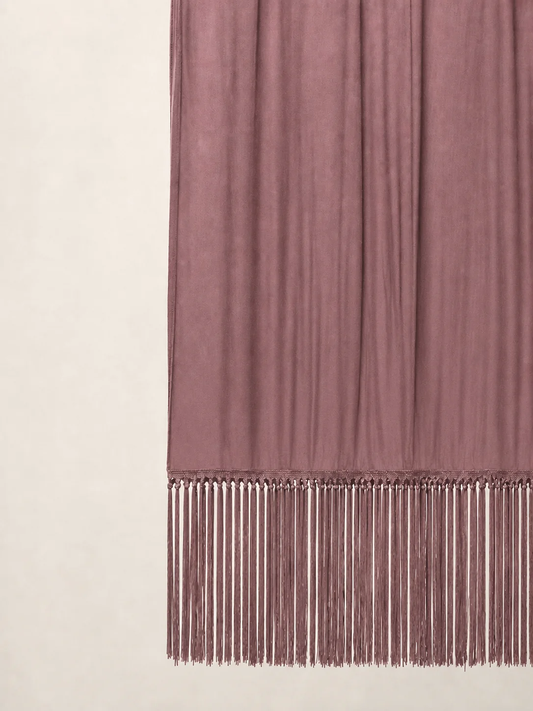 Tassel Fringe shown as a finished hijab, hanging