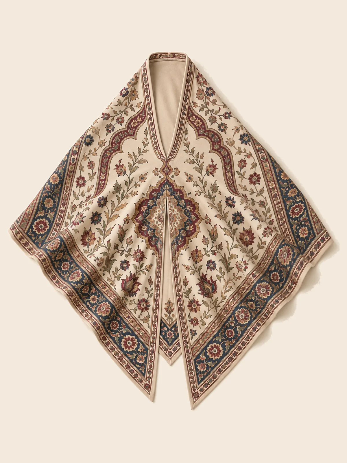 Macro detail of Carpet Print Triangle Jersey fabric