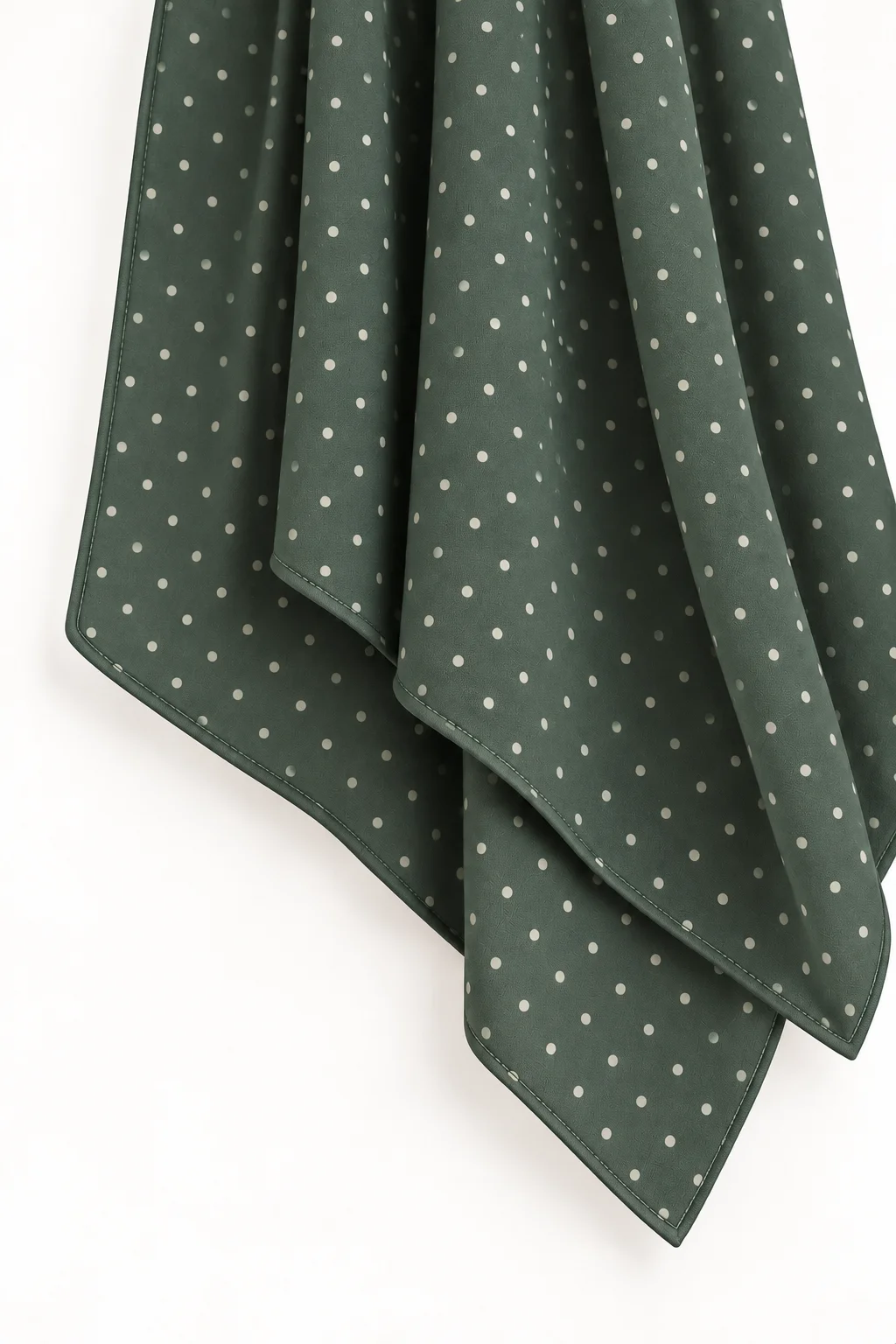 Jersey Print shown as a finished hijab, hanging