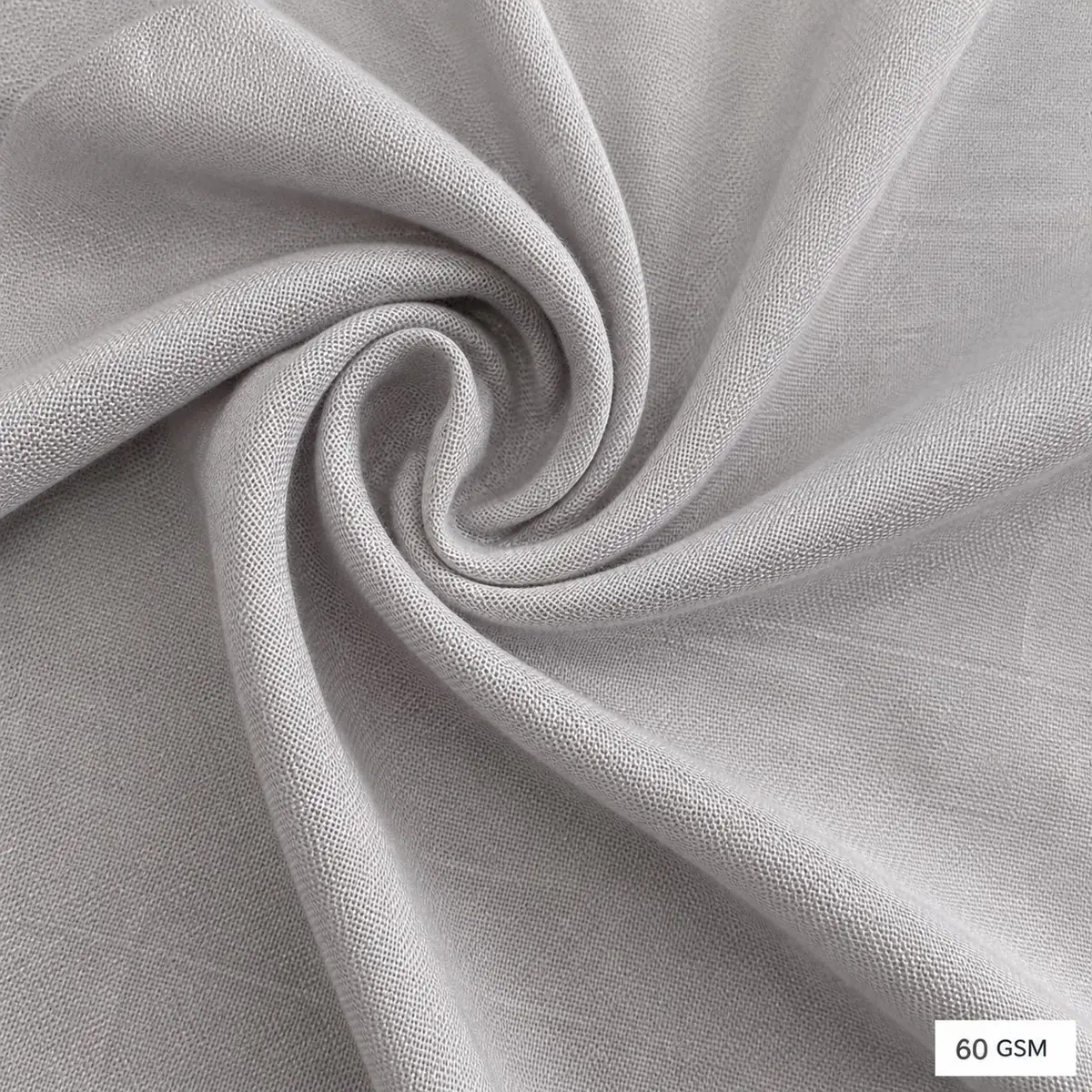 60 GSM —Ultra-light, sheer drape