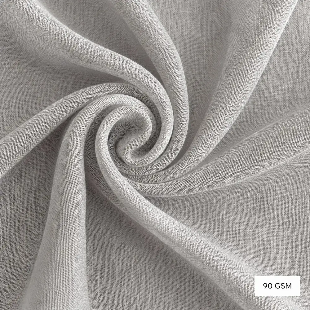 90 GSM —Lightweight, airy feel